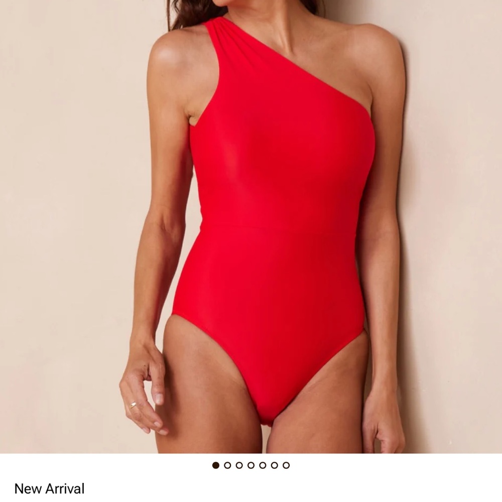Summersalt The Ruched Sidestroke - Red New Style